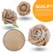 VGOODALL 32 PCS Natural Burlap Flowers Set, Burlap Bows and Scrapbook Embellishments for Wedding Party Decor Home, Embellishments for Crafts